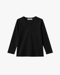 UNISEX BLACK BONE HENLEY H-02